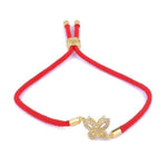 Summer butterfly bracelet Red / Gold nz