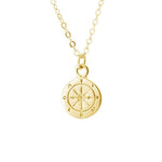 Sun and compass necklace Gold nz