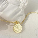 Sun and compass necklace nz