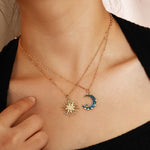 Sun and moon necklace nz