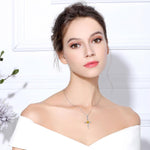 Sunflower Cross Necklace nz