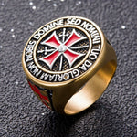Templar signet ring 7 (54.4 mm) / Gold nz
