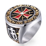 Templar signet ring 7 (54.4 mm) / Silver nz