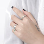 Thin cross ring One size fits all nz