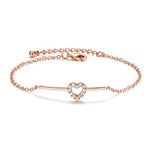 Thin heart bracelet Type nz