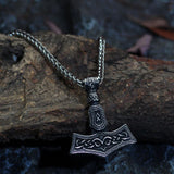 Thor Hammer Pendant Odal Rune nz