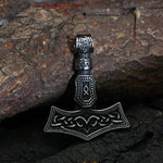 Thor Hammer Pendant Odal Rune nz