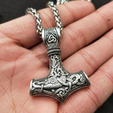 Thor Hammer steel Necklace Channel nz