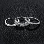 Three parts flower ring nz