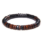 Tibetan wooden bracelet Black / 17 cm nz
