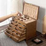 Tiered Wooden Jewellery Organiser nz