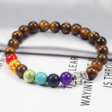 Tiger Eye 7 Chakra Bracelet nz