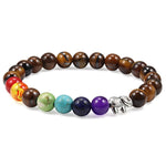 Tiger Eye 7 Chakra Bracelet nz