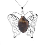 Tiger Eye Butterfly Necklace nz