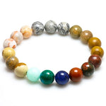Tiger eye chakra bracelet 10mm Transparent beads nz