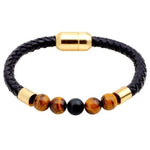Tiger eye chakra Leather bracelet Eye of the tiger nz