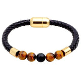 Tiger eye chakra Leather bracelet Eye of the tiger nz