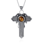 Tiger Eye Cross Pendant nz