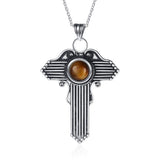 Tiger Eye Cross Pendant nz