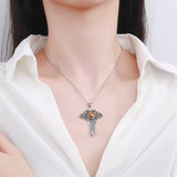 Tiger Eye Cross Pendant nz