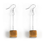 Tiger Eye Cube Earrings of the tiger nz