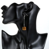 Tiger Eye Cube Earrings of the tiger nz