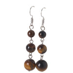 Tiger Eye Drop Earrings of the tiger nz