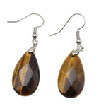 Tiger Eye Drop Spiritual Earrings nz