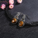 Tiger eye earrings sterling silver nz