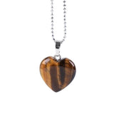 Tiger eye Heart shaped pendant on a chain nz