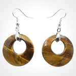 Tiger eye hoop earrings nz