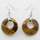 Tiger eye hoop earrings nz