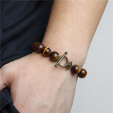 Tiger Eye Large Pearl Bracelet nz