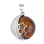 Tiger Eye Moon Star Pendant nz
