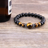 Tiger eye pearl bracelet Silver / 17 cm nz