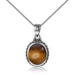 Tiger eye pendant sterling silver nz