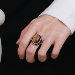Tiger Eye precious Ring nz