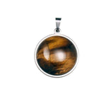Tiger Eye Round Pendant of the tiger nz