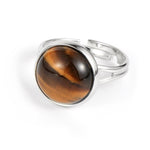 Tiger Eye Round Ring nz
