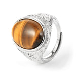 Tiger Eye Silver Ring nz