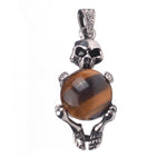 Tiger Eye Skull Pendant nz
