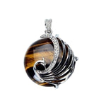 Tiger Eye Snake Pendant nz
