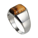 Tiger Eye Square Ring nz