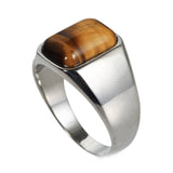 Tiger Eye Square Ring nz