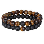 Tiger Eye Stone Bracelet Lava rock nz
