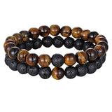 Tiger Eye Stone Bracelet Lava rock nz
