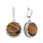 Tiger eye stud protection earrings nz