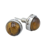 Tiger eye stud solar earrings nz