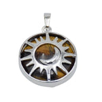 Tiger Eye Sun and Moon Pendant nz