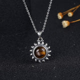 Tiger eye sun pendant nz